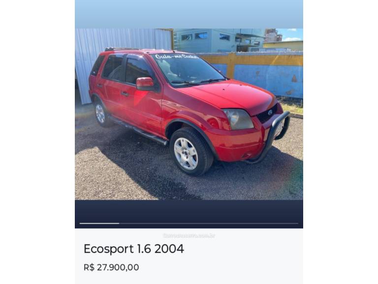 FORD - ECOSPORT - 2003/2004 - Vermelha - R$ 27.900,00