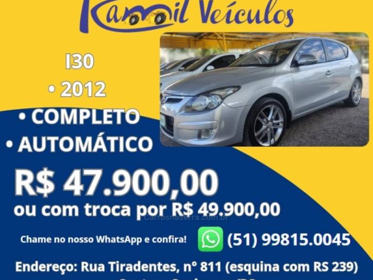 HYUNDAI - I30 - 2011/2012 - Prata - Sob Consulta